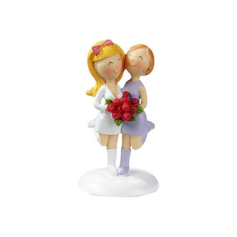 Top torte nuziali solo donne unioni civili HobbyFun H 9 cm