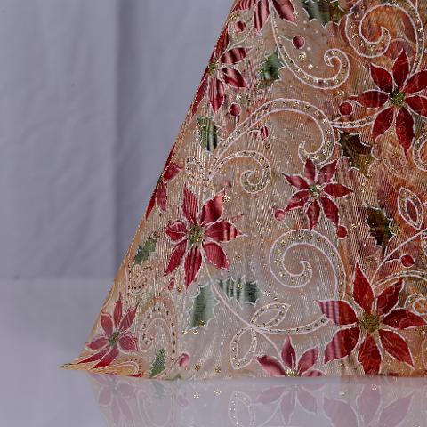 Stoffa Natalizia  fantasia  Stelle di natale colore rosso hobby fun 29 cm x 100cm