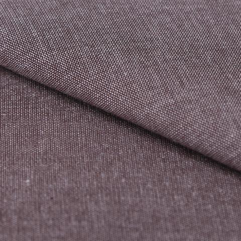 stoffa in cotone effetto telato jeans unica tinta colore marrone  stafil 180 cm x 50 cm