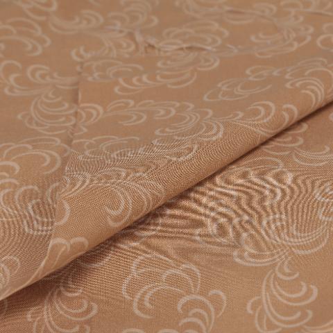 stoffa in cotone fantasia ghirigori gialli  hft altezza 110 x 50 cm