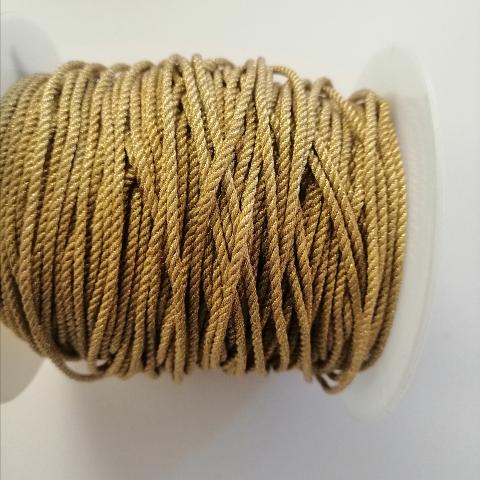 cordino oro intrecciato stafil 3 mm x 1 mt nastri