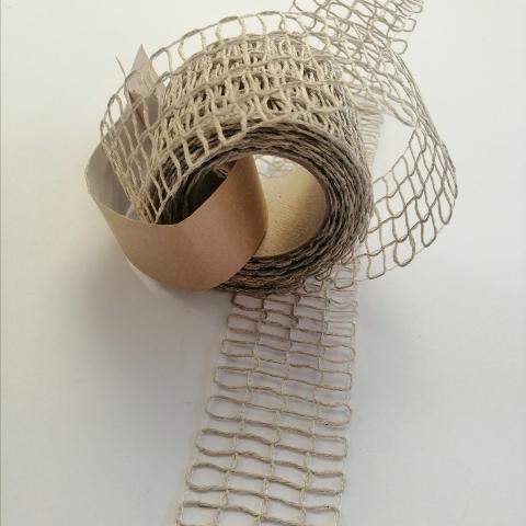 nastro a rete colore naturale goldina 40 mm x 1 mt