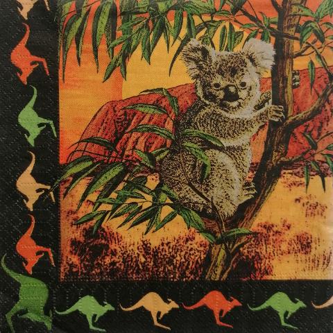 tovaglioli australia arti e grafica busta da 2 pezzi 33 x 33 cm