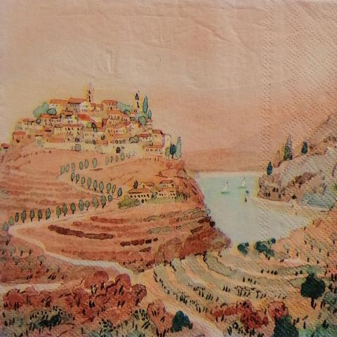tovaglioli per decoupage paesaggio arti e grafica busta da 2 pezzi 33 x 33 cm
