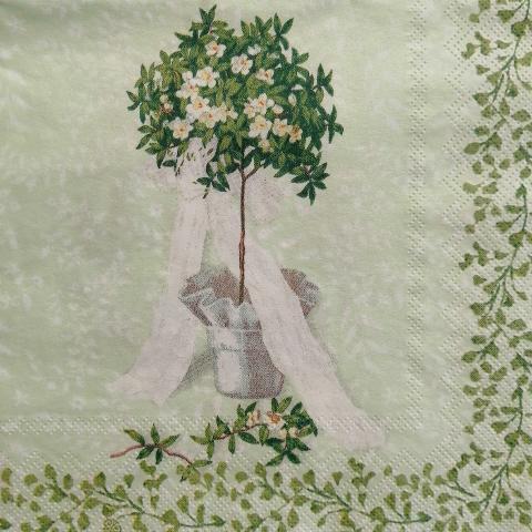 tovaglioli per decoupage albero e coroncina nuziale arti e grafica busta da 2 pezzi 33 x 33 cm