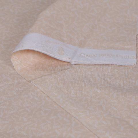 Tessuto americano avorio con decoribeige  stafil 110x30cm