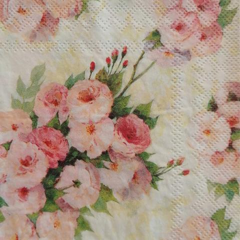 tovaglioli per decoupage rose shabby arti e grafica busta da 2 pezzi 25x25cm