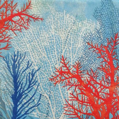 tovaglioli per decoupage coralli arti e grafica busta da 2 pezzi 25 x25 cm