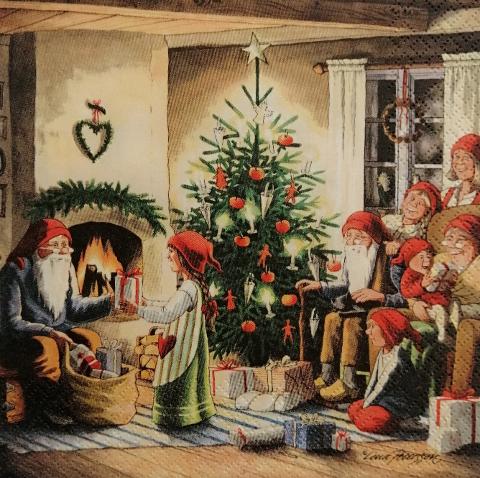 tovaglioli per decoupage scenario natalizio arti e grafica busta da 2 pezzi 33x33