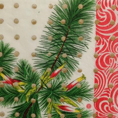 tovaglioli per decoupage natalizio ramo di pino arti e grafica busta da 2 pezzi 25x25