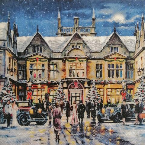 tovaglioli per decoupage piazza natalizia arti e grafica busta da 2 pezzi 33x33