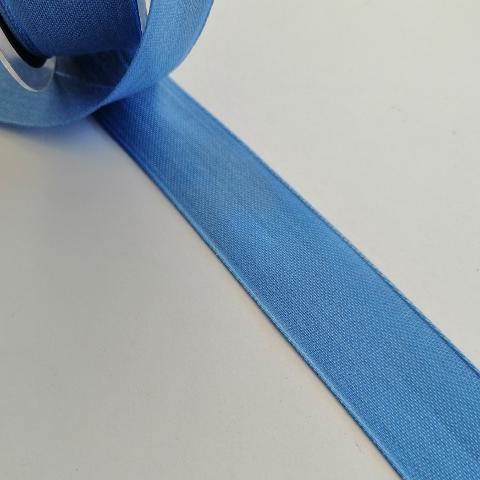 nastro unica tinta blu medio goldina 25 mm  per 1 mt