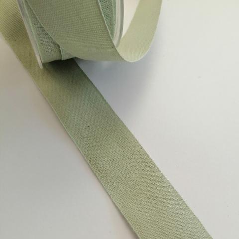 nastro cotone verde salvia toscano 30 mm per 1 mt