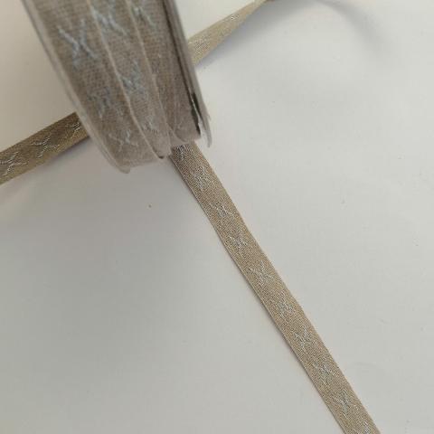 nastro di lino corda con decori nastri di mirta 10 mm x 1 metro