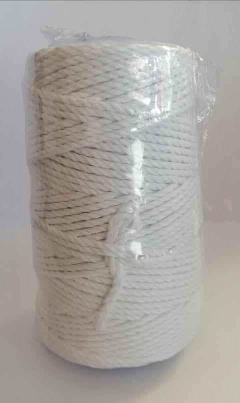 Cordone per Macramè colore "Bianco" Arti e Grafica 4,5 mm - 100% cotone - Bobina 130 metri