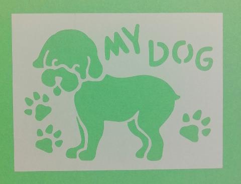 Stencil my dog stamperia 15 x 20