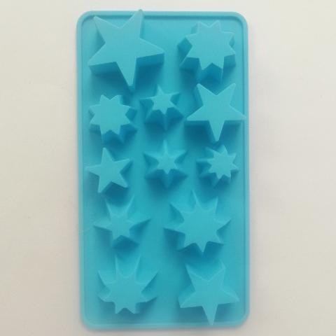 Stampo in silicone a forma di stelle hobby fun 12 x 21 cm