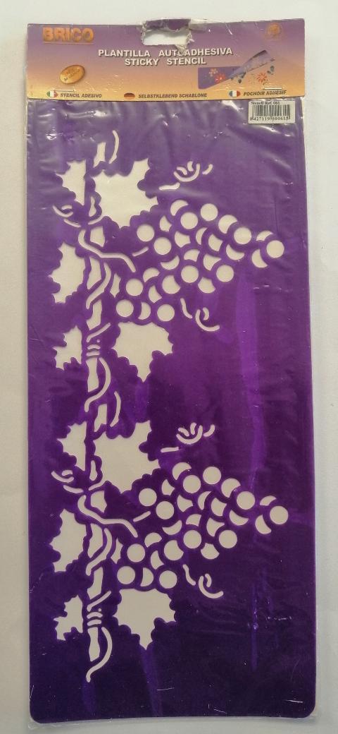 Stencil decoro frutta brico 40x18 cm