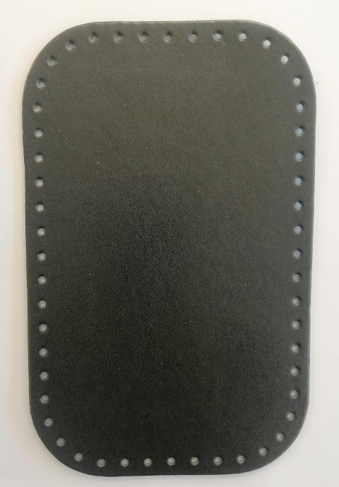fondo per borsa in simil pelle nero stafil 18 x 28 cm