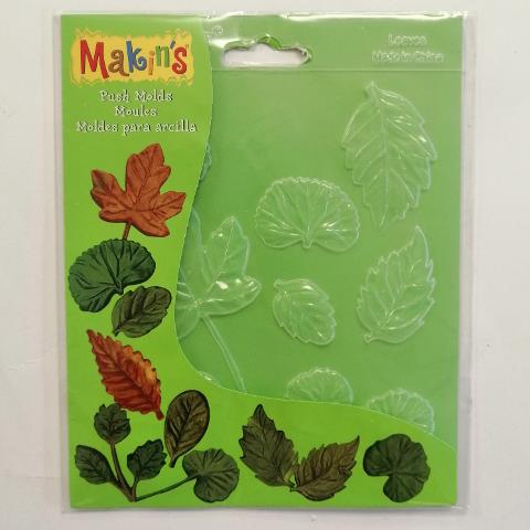 Stampo in silicone a fantasia foglie Makin's silicone 14 x 17 cm