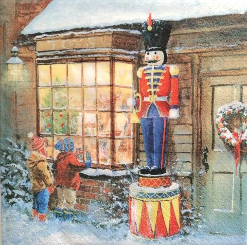tovaglioli per decoupage soldatino di natale arti e grafica busta da 2 pezzi 33x33 cm