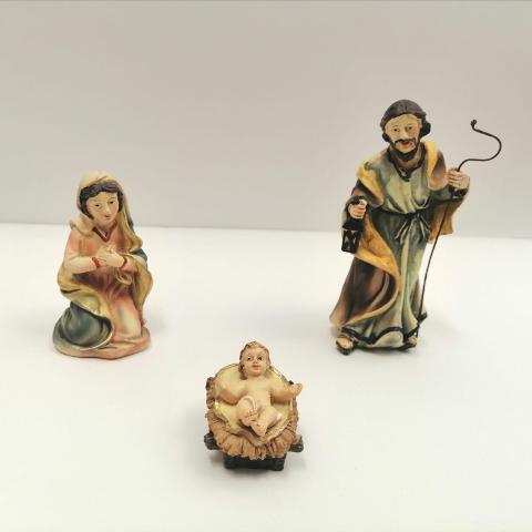 Sacra Famiglia per Presepe Dekoprojekt Sandro Scheuerer e K. 4 Pezzi