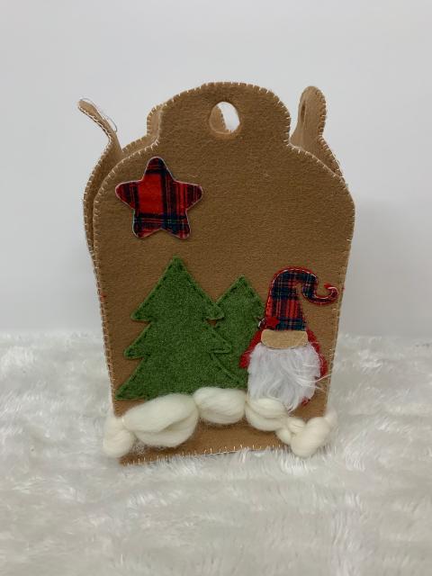 Porta Biscotti in Feltro  Arti e Grafica 18 cm di lato x 28 cm in altezza