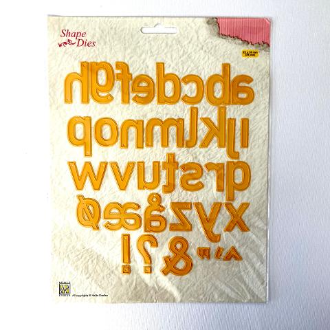 fustella alfabeto nellie 35 pezzi 2,2 x 3,8 cm
