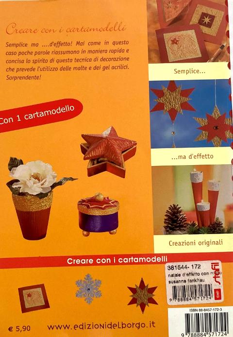 Natale D'Effetto con Malte e Gel Acrilici Edizioni del Borgo Libro
