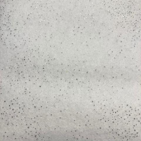Pannolenci Bianco con Glitter 1mm Stafil 90 x 50cm