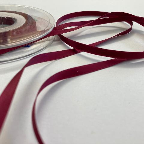 Nastro unica tinta Rosso Vino - 6 mm Stafil Busta da 5 m