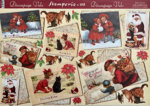 Carta velo - Christmas Wishes (SC2) Stamperia 31 x 48 cm