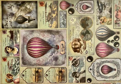 Carta Classic - Fly Away (sc2) Stamperia 50 x 70 cm