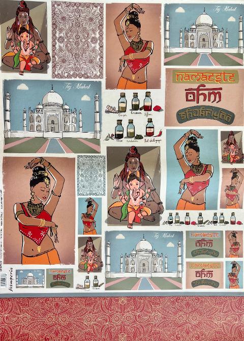 Carta Classic - Taj Mahal (sc2) Stamperia 50 x 70 cm