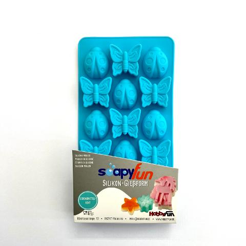 Stampo in silicone - Coccinelle e Farfalle hobby fun 12 x 21 cm
