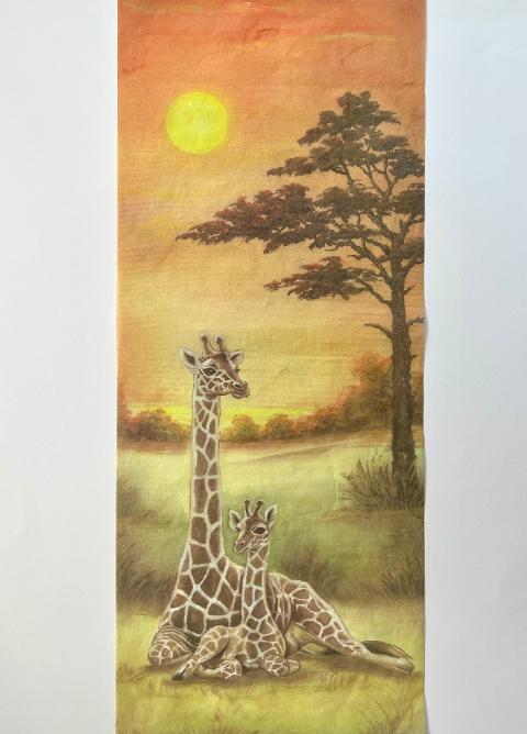 Carta di riso - Giraffe (SC1) Stamperia 60 x 24 cm