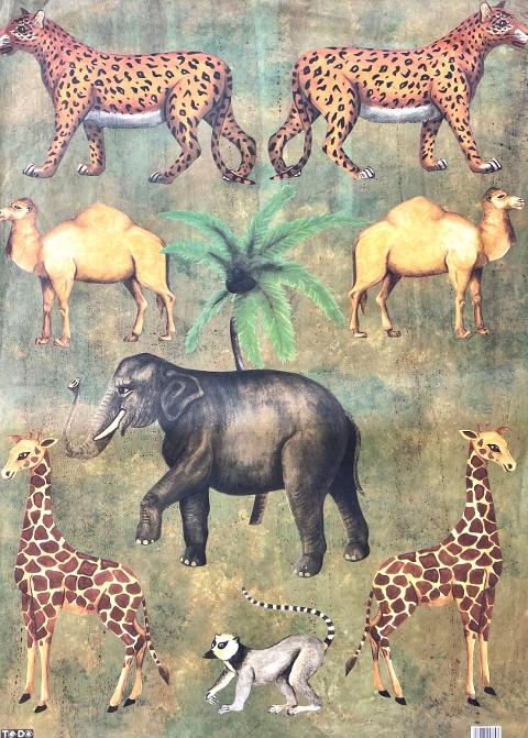 Carta velo - Animali nel Verde TODO Paper Soft 50 x 70 cm
