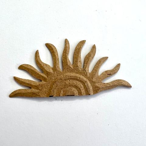 Sagoma MDF Intagliata - Sole Jolie 10 x 4,5 cm