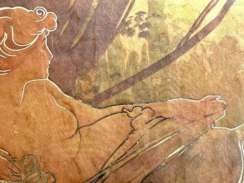 Carta di riso - Donna Al Tramonto (SC1) Stamperia 60 x 24 cm