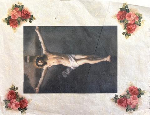 Carta di riso - Cristo in Croce Stamperia 31 x 42 cm
