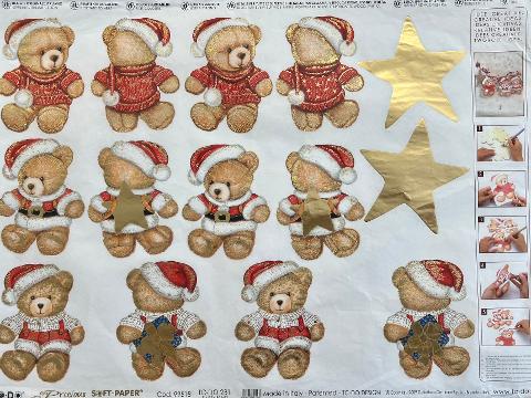 Carta Velo - Fluffy Bears TODO Paper Soft 50 x 70 cm