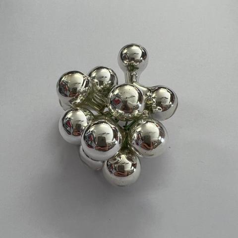 Bacche piccole in vetro argento camarco srl 15mm