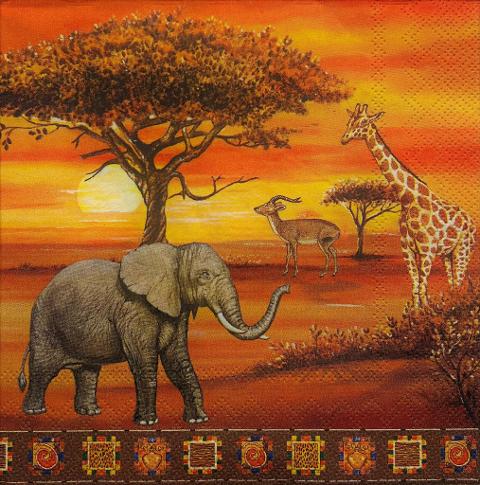 tovaglioli per decoupage etnici arti e grafica busta da 2 pezzi 33 x 33 cm