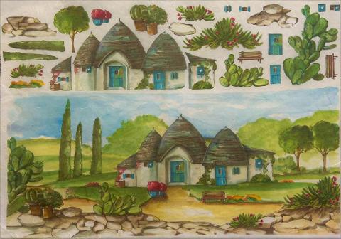 Carta riso trulli stamperia 33x48