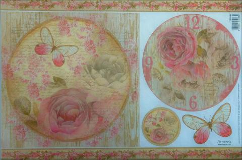 Carta riso rosa stamperia 1 foglio 33x48 (cm)
