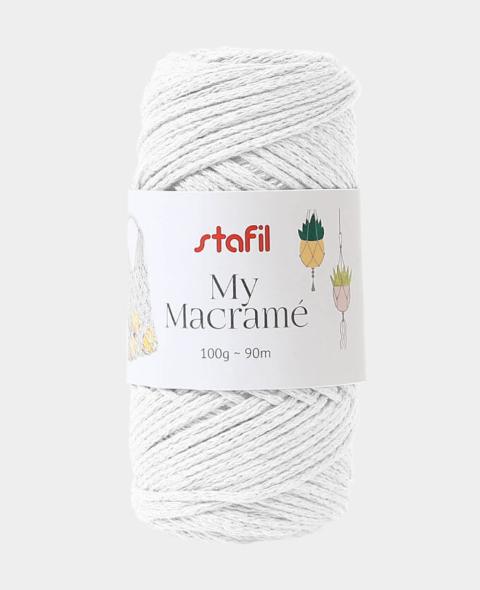 My Macramè colore bianco stafil 100g - 90m