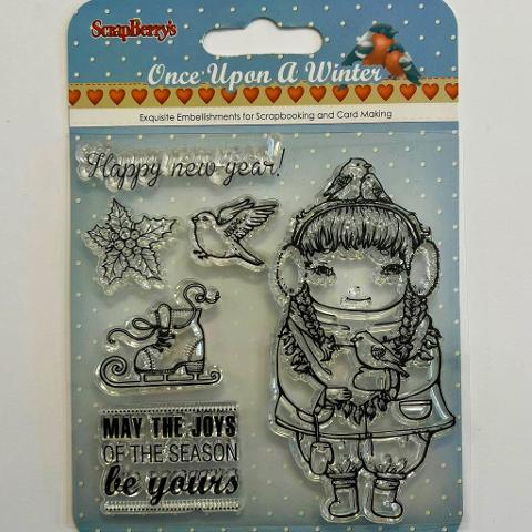 Timbro happy new year! ScrapBerry's 10,5 x 10,5  cm