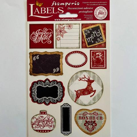 Sticker Joyeux Noel Stamperia 15 x 25 cm
