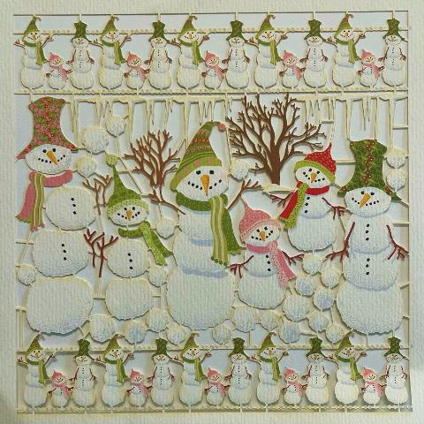 Sticker pupazzi neve rayher 15 x 15 cm