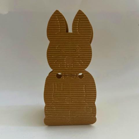 scatolina coniglio in cartoncino ondulato Arti e Grafica busta da 10 pezzi  55x40x140
